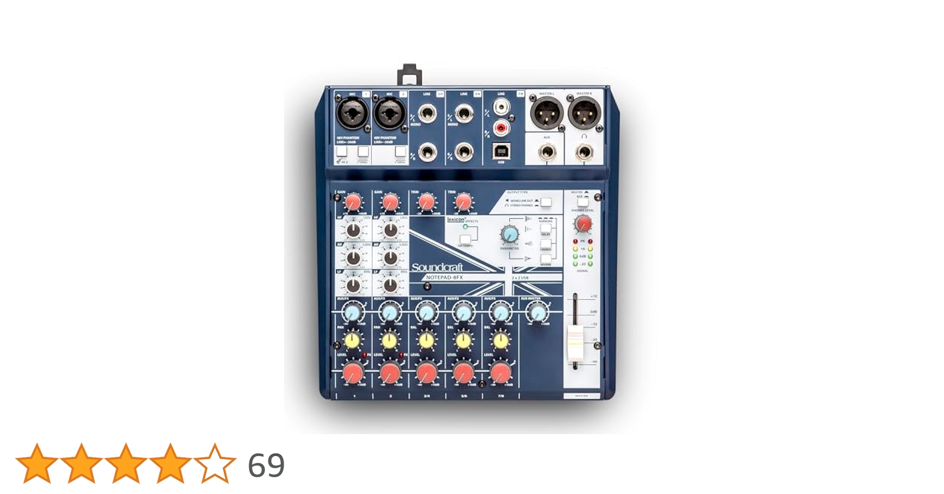 Soundcraft Notepad-8FX 8チャンネルミキサー Amazon | Soundcraft (サウンドクラフト) Notepad-8FX 【 2